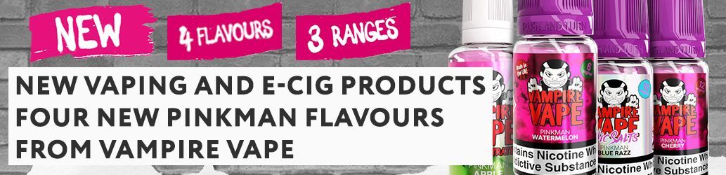 Four NEW Pinkman Flavours from Vampire Vape 