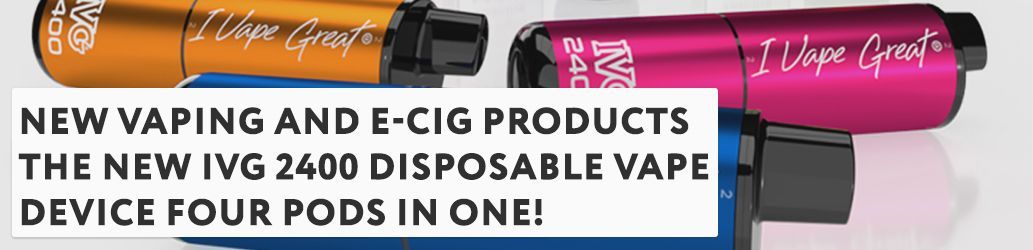 The NEW IVG 2400 Disposable Vape Device: FOUR Pods in ONE! 