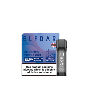Elfa Blueberry Bubble Gum Prefilled Pods 20mg - 2 Pack