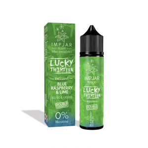 & Lucky 13 Blue Raspberry & Lime 50ml Shortfill E-Liquid