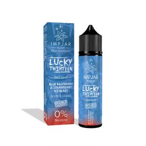 & Lucky 13 Blue Raspberry & Strawberry Ice Blast 50ml Shortfill E-Liquid