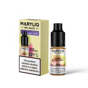 Maryliq Cherry Lemon Mint 10ml Nic Salt E-Liquid - 20mg