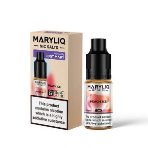 Maryliq Peach Ice 10ml Nic Salt E-Liquid - 20mg