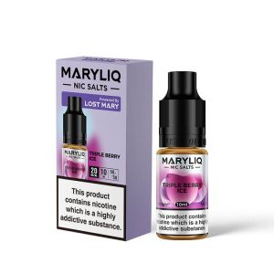 Maryliq Triple Berry Ice 10ml Nic Salt E-Liquid - 20mg
