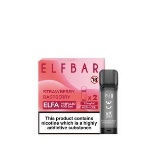 Elfa Strawberry Raspberry  Prefilled Pods 20mg - 2 Pack