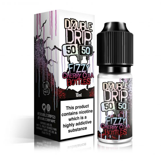 Skip to the beginning of the images gallery Double Drip E-Liquid Fizzy Cherry Cola Bottles 50/50 E-Liquid