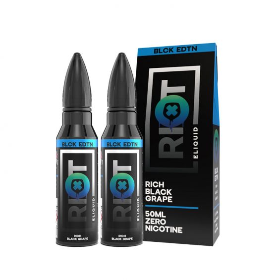 Riot Squad BLCK EDTN Rich Black Grape 50ml Shortfill E-liquid - 2 Pack